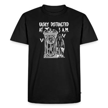 3 heures du matin Temps effrayant de la journée - Ghost Hunter - T-shirt Premium bio Homme - noir - Devant - Nico (187cm)