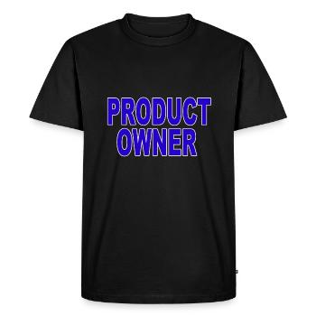 Agile - Propriétaire du conduit - T-shirt Premium bio Homme - noir - Devant - Nico (187cm)