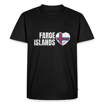 Îles Féroé - T-shirt Premium bio Homme - noir - Devant - Nico (187cm)