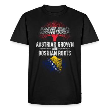 Autrichiens d’origine bosniaque - T-shirt Premium bio Homme - noir - Devant - Nico (187cm)