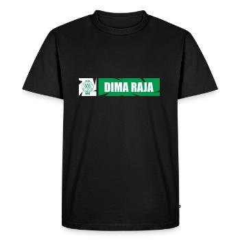 DIMA RAJA - T-shirt Premium bio Homme - noir - Devant - Nico (187cm)
