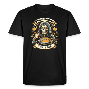 Empanadas - Cadeau parfait pour les gourmets - T-shirt Premium bio Homme - noir - Devant - Nico (187cm)