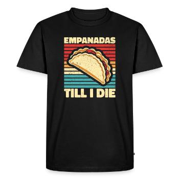 Empanadas - Cadeau parfait pour les gourmets - T-shirt Premium bio Homme - noir - Devant - Nico (187cm)