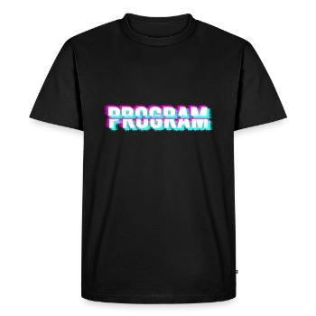 Computer program (white) - Men's Premium Organic T-Shirt - black - Front - Nico (187cm)
