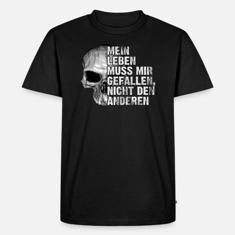 Nicht gesellschaftsfähig - Männer Premium Bio T-Shirt - Schwarz