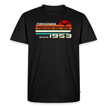 original 1953 birthday 69 years 69th anniversary - Men's Premium Organic T-Shirt - black - Front - Nico (187cm)