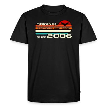 original 2006 birthday 16 years 16th anniversary - Men's Premium Organic T-Shirt - black - Front - Nico (187cm)