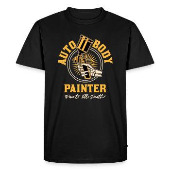 Body Painter Car Mechanic Car Painter - Men's Premium Organic T-Shirt - black - Front - Nico (187cm)