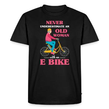 Batterie de vélo électrique Batterie Vélo E-Bike - T-shirt Premium bio Homme - noir - Devant - Nico (187cm)