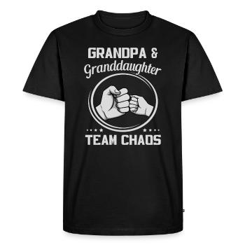 Grandpa Grandpa Grandpa Grandchild Grandpa Grandpa - Men's Premium Organic T-Shirt - black - Front - Nico (187cm)