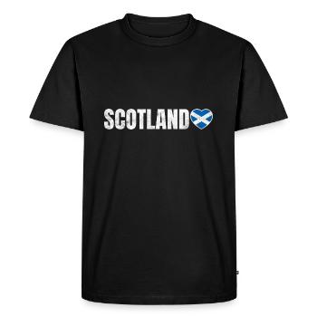 Ecosse - T-shirt Premium bio Homme - noir - Devant - Nico (187cm)