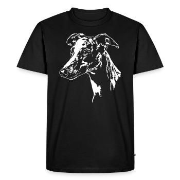 WHIPPET Greyhound Greyhounds chien Wilsigns chiens - T-shirt Premium bio Homme - noir - Devant - Nico (187cm)