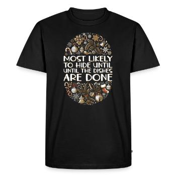 Weihnachten Xmas Lustiger Spruch Humor Witzig - Männer Premium Bio T-Shirt - Schwarz - Vorne - Nico (187cm)