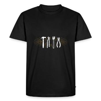 Craftsman - Men's Premium Organic T-Shirt - black - Front - Nico (187cm)