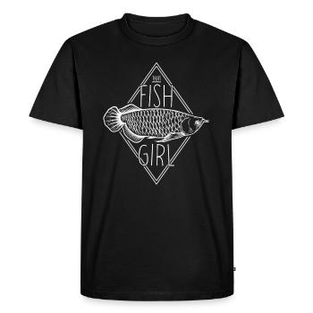 That Fish Girl Tropical Fish Keeper - Men's Premium Organic T-Shirt - black - Front - Nico (187cm)
