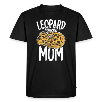 Leopard Gecko Mom Reptile Keeper Gecko Mother - Men's Premium Organic T-Shirt - black - Front - Nico (187cm)