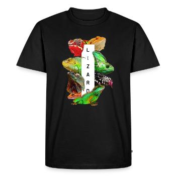 Propriétaire de lézard gardien de reptiles - T-shirt Premium bio Homme - noir - Devant - Nico (187cm)