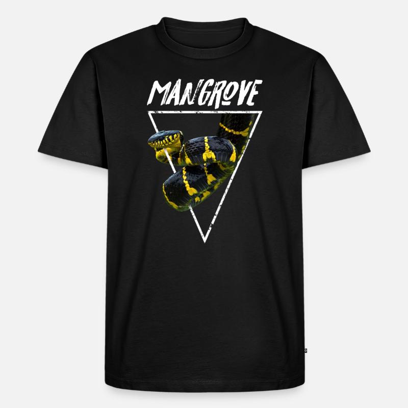 Mangrovenschlangen-Gift-Schlangenpfleger - Männer Premium Bio T-Shirt - Schwarz