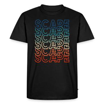 Rétro Aquascaping Fish Keeper Aquascaper Scape - T-shirt Premium bio Homme - noir - Devant - Nico (187cm)