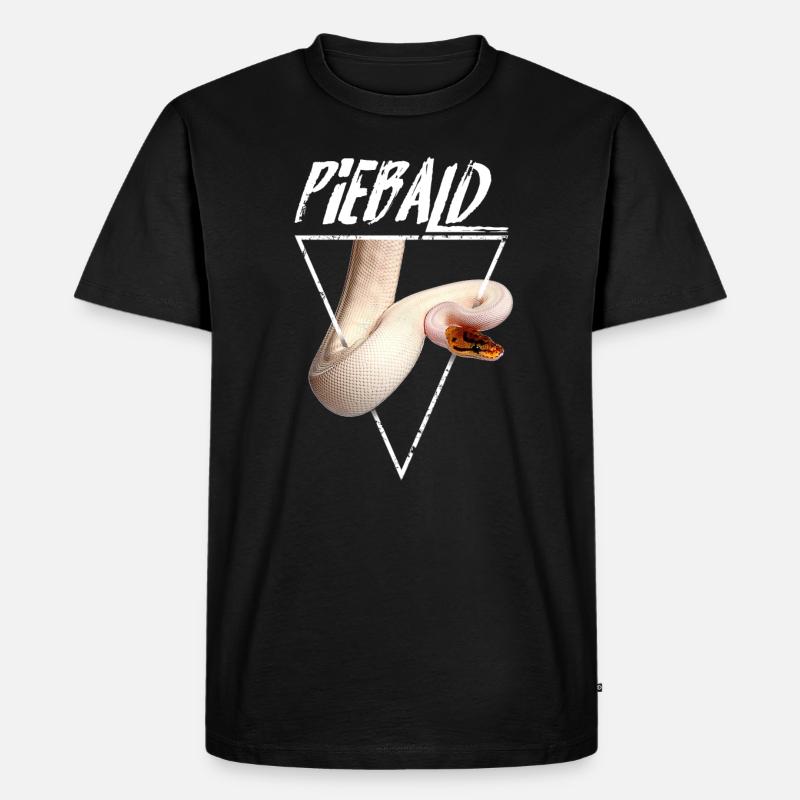 Piebald Ball Python Reptilienpfleger - Männer Premium Bio T-Shirt - Schwarz