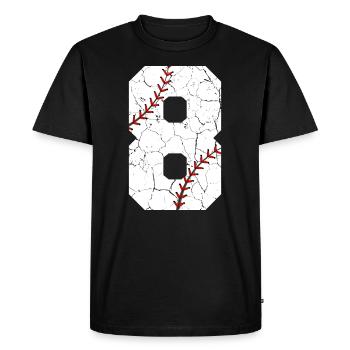 Kids 8th Birthday Baseball Player 8 Years Old - Men's Premium Organic T-Shirt - black - Front - Nico (187cm)