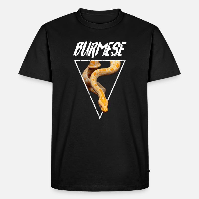 Burmese Python Snake Owner - Men's Premium Organic T-Shirt - black