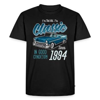 I'm Not Old I'm Classic Car Vintage Born In 1994 - Men's Premium Organic T-Shirt - black - Front - Nico (187cm)
