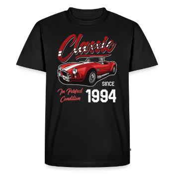 Je ne suis pas vieux Je suis une voiture classique vintage née en 1994 - T-shirt Premium bio Homme - noir - Devant - Nico (187cm)