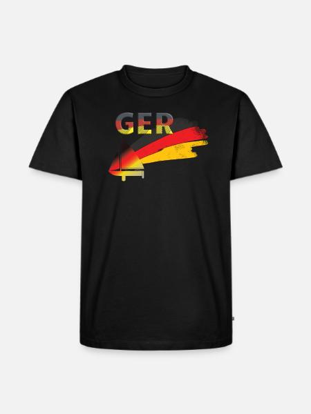 Germany Sailing - Men's Premium Organic T-Shirt - black