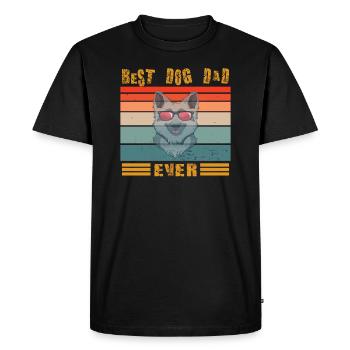Conception de chien pour les amoureux des animaux de compagnie - T-shirt Premium bio Homme - noir - Devant - Nico (187cm)