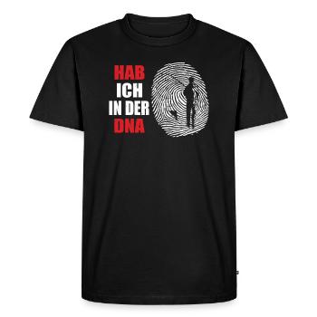 Angler Gift Idea Hobby Fishing - Men's Premium Organic T-Shirt - black - Front - Nico (187cm)