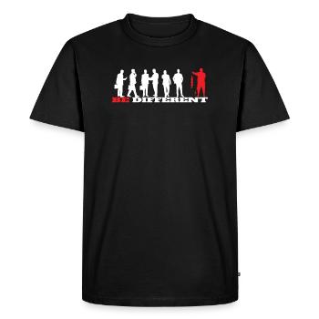 Angler Gift Idea Hobby Fishing - Men's Premium Organic T-Shirt - black - Front - Nico (187cm)