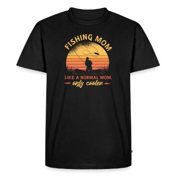 Angler Gift Idea Hobby Fishing - Men's Premium Organic T-Shirt - black - Front - Nico (187cm)