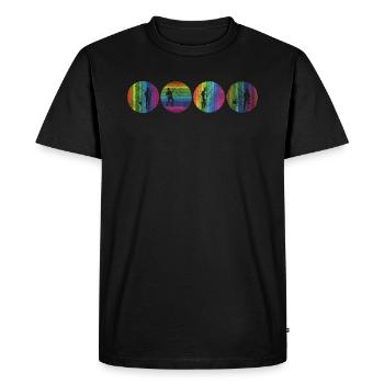 Angler Gift Idea Hobby Fishing - Men's Premium Organic T-Shirt - black - Front - Nico (187cm)