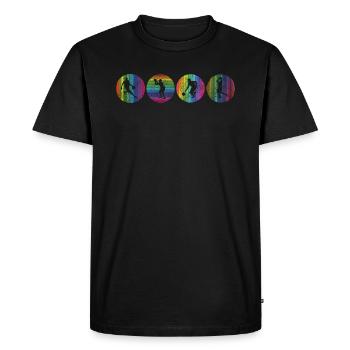 Basketball Idée cadeau Sport Design - T-shirt Premium bio Homme - noir - Devant - Nico (187cm)