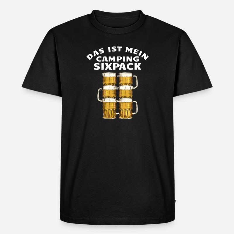 Camper Geschenkidee Camping - Männer Premium Bio T-Shirt - Schwarz