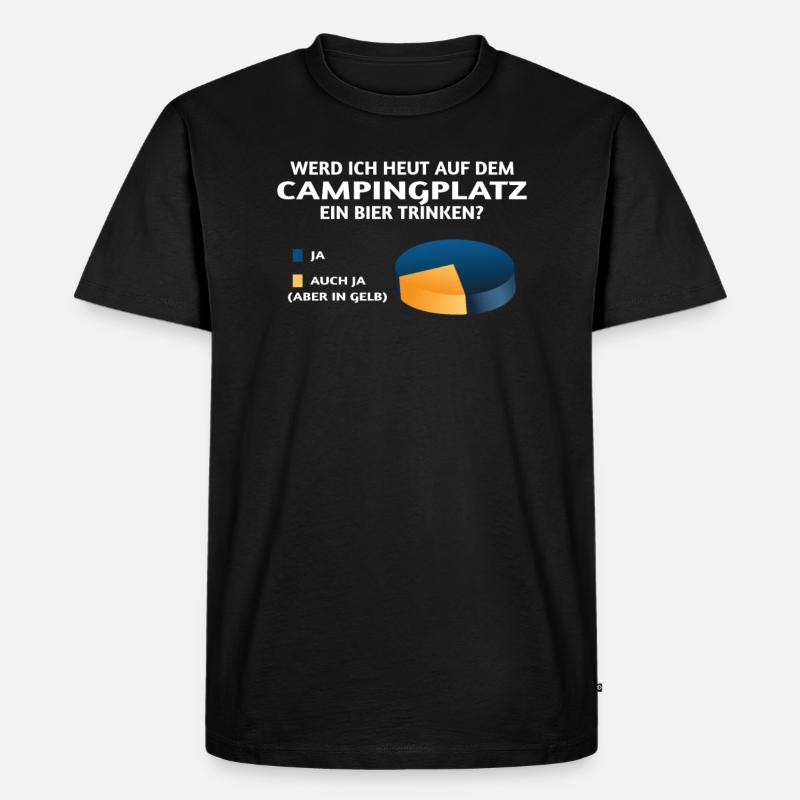 Camper Geschenkidee Camping - Männer Premium Bio T-Shirt - Schwarz