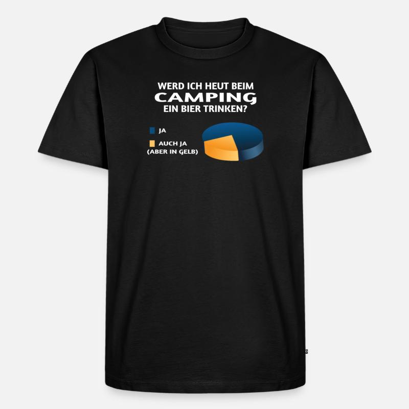 Camper Geschenkidee Camping - Männer Premium Bio T-Shirt - Schwarz