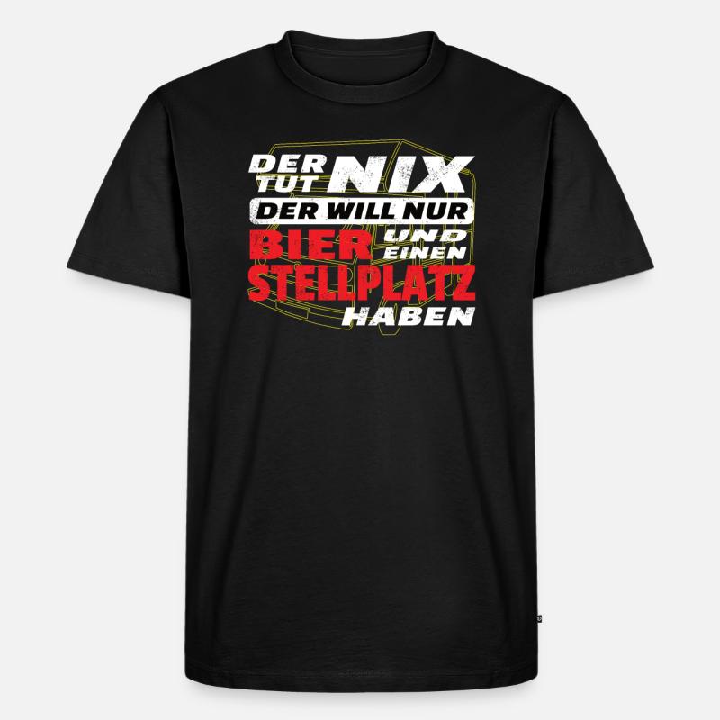 Camper Geschenkidee Camping - Männer Premium Bio T-Shirt - Schwarz