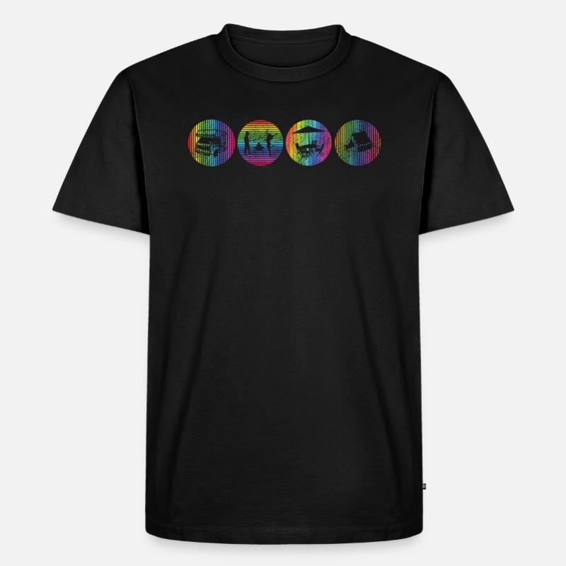 Camper Geschenkidee Camping - Männer Premium Bio T-Shirt - Schwarz