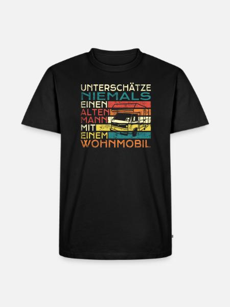 Camper Geschenkidee Camping - Männer Premium Bio T-Shirt - Schwarz