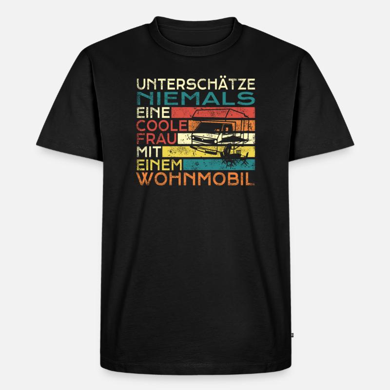 Camper Geschenkidee Camping - Männer Premium Bio T-Shirt - Schwarz