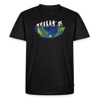 Bicycle Accessories Cyclist Motif - Men's Premium Organic T-Shirt - black - Front - Nico (187cm)