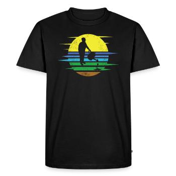 Gardener Accessories Garden Motif - Men's Premium Organic T-Shirt - black - Front - Nico (187cm)