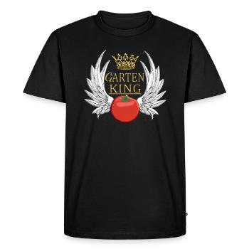 Gardener Accessories Garden Motif - Men's Premium Organic T-Shirt - black - Front - Nico (187cm)