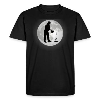 Gardener Accessories Garden Motif - Men's Premium Organic T-Shirt - black - Front - Nico (187cm)