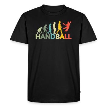 Accessoires de handball motif handball - T-shirt Premium bio Homme - noir - Devant - Nico (187cm)