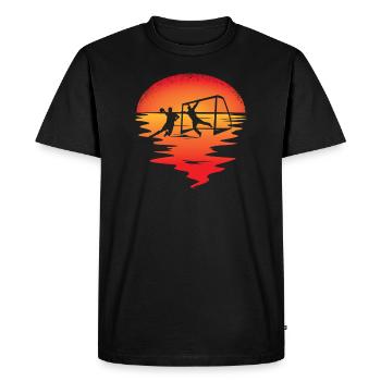 Accessoires de handball motif handball - T-shirt Premium bio Homme - noir - Devant - Nico (187cm)