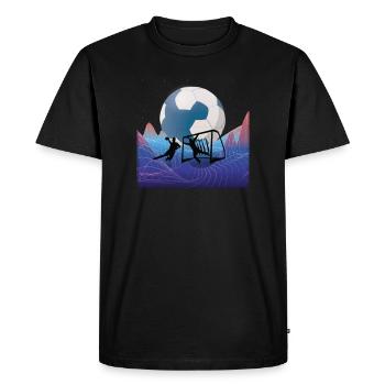 Accessoires de handball motif handball - T-shirt Premium bio Homme - noir - Devant - Nico (187cm)