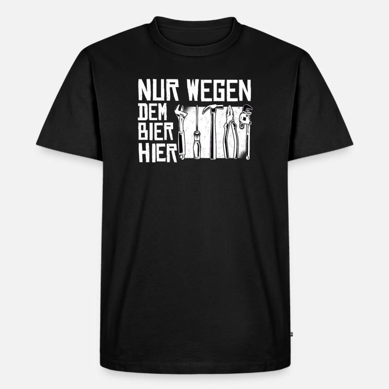 Heimwerker Geschenkidee Handwerker - Männer Premium Bio T-Shirt - Schwarz